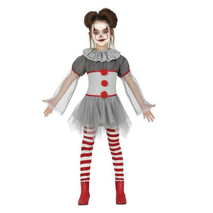 Front - Fiestas Guirca Girls Bad Clown Costume Set