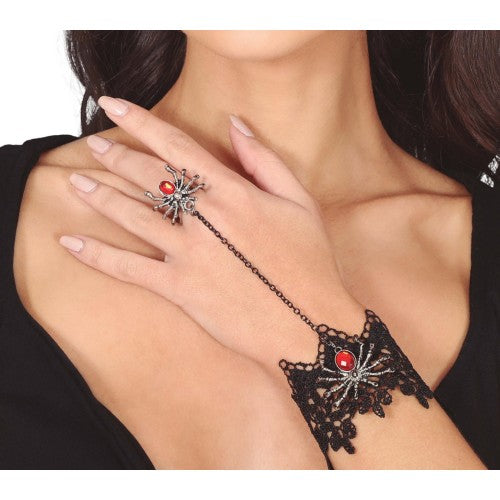 Front - Fiestas Guirca Womens/Ladies Spider Embroidered Jewellery Set Set