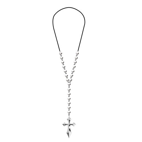 Front - Fiestas Guirca Cross Metallic Necklace