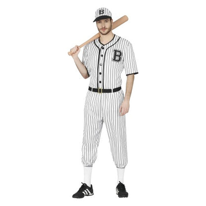 Front - Fiestas Guirca Mens Baseball Player Costume Set