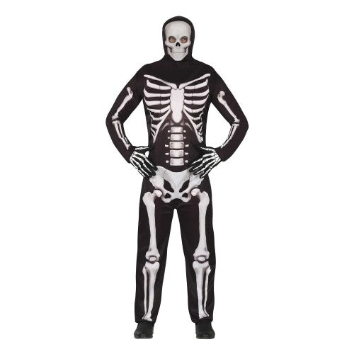 Front - Fiestas Guirca Mens Skeleton Bodysuit