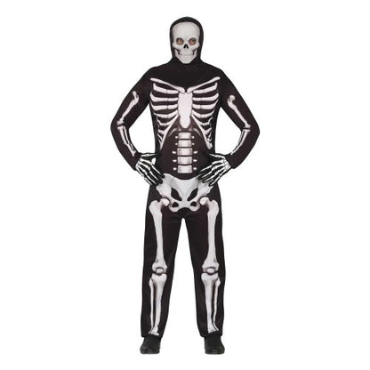 Front - Fiestas Guirca Mens Skeleton Bodysuit
