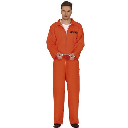 Front - Fiestas Guirca Mens Convict Costume