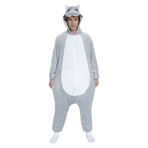 Front - Fiestas Guirca Unisex Adult Hippo Costume Set