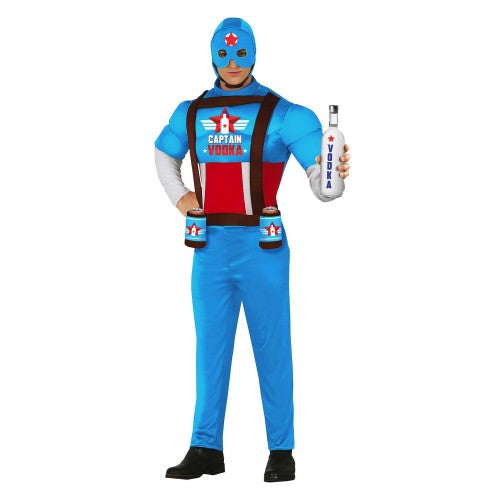 Front - Fiestas Guirca Mens Captain Vodka Costume Set