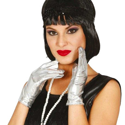 Front - Fiestas Guirca Unisex Adult Metallic Gloves
