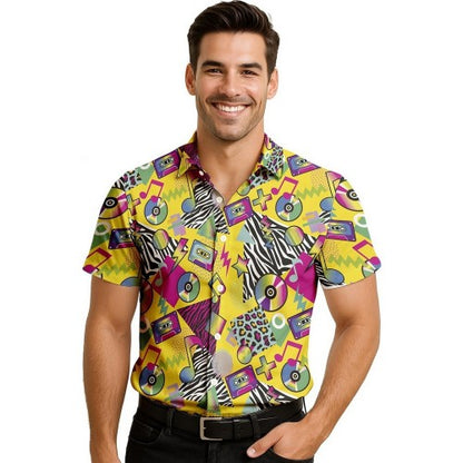 Front - Fiestas Guirca Mens Music Star 90s Shirt
