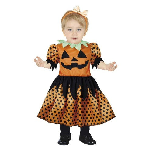 Front - Fiestas Guirca Baby Pretty Pumpkin Costume Dress