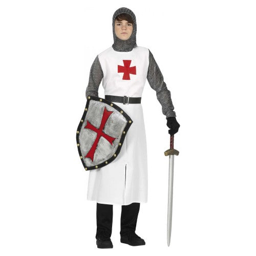 Front - Fiestas Guirca Boys Templar Knight Costume Set
