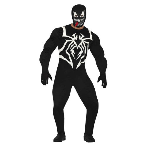 Front - Fiestas Guirca Mens Creepy Hero Costume Set
