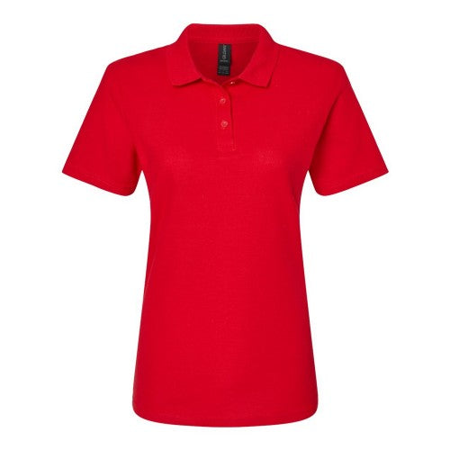 Front - Gildan Womens/Ladies Pique Soft Touch Polo Shirt