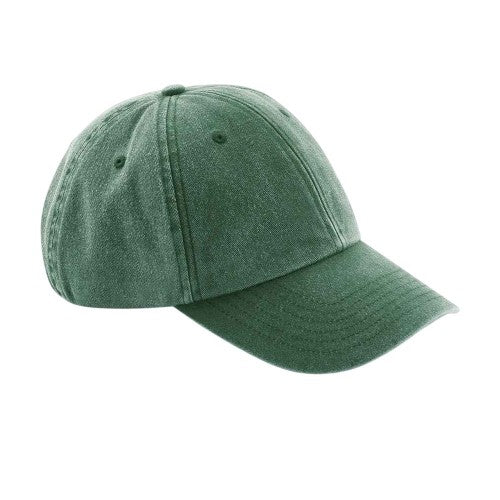 Front - Beechfield Vintage Low Profile Baseball Cap