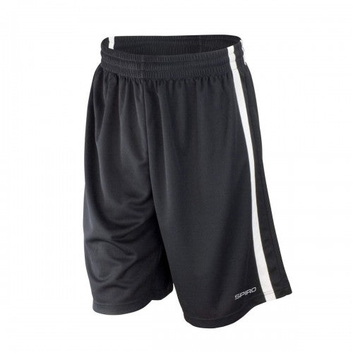 Front - Spiro Mens Quick Dry Basketball Shorts