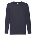 Front - Fruit Of The Loom Childrens/Kids Valueweight Plain Long-Sleeved T-Shirt