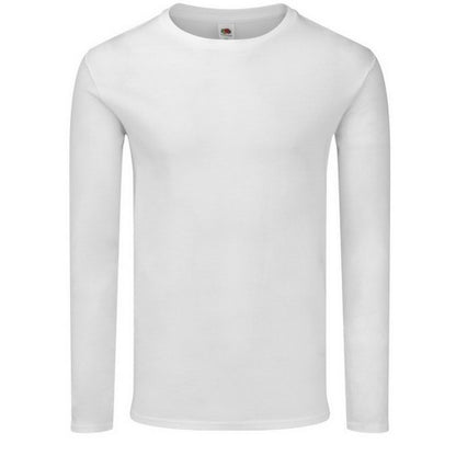 Front - Fruit of the Loom Mens Iconic 140 Classic Long-Sleeved T-Shirt