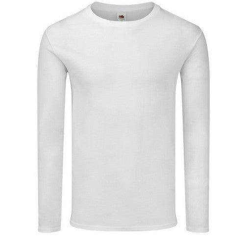Front - Fruit of the Loom Mens Iconic 140 Classic Long-Sleeved T-Shirt