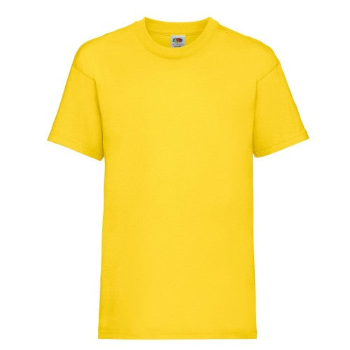 Front - Fruit of the Loom Childrens/Kids Valueweight Plain T-Shirt