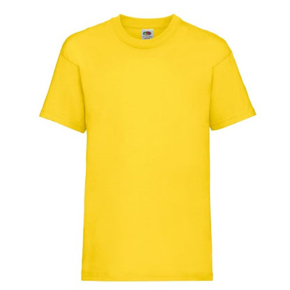 Front - Fruit of the Loom Childrens/Kids Valueweight Plain T-Shirt