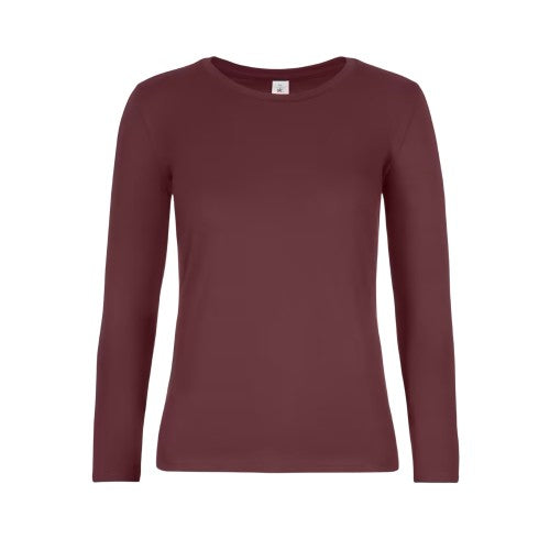 Front - B&C Womens/Ladies #E190 Long-Sleeved T-Shirt