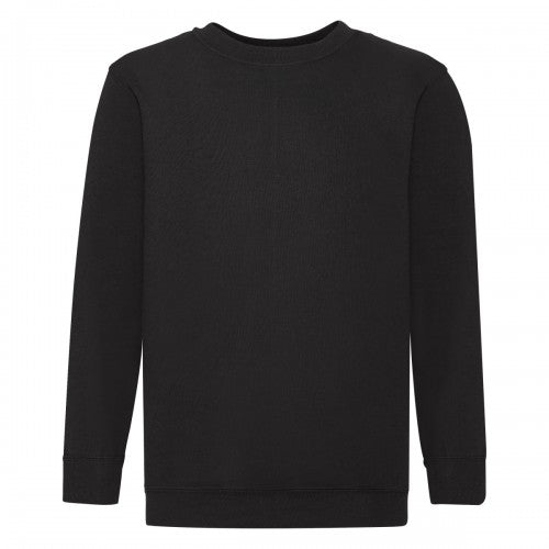 Front - Fruit of the Loom Childrens/Kids Classic Set-in Sweatshirt