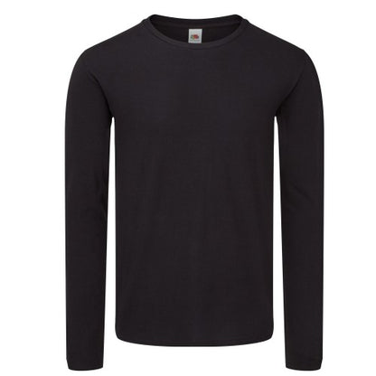 Front - Fruit of the Loom Mens Iconic 150 Classic Long-Sleeved T-Shirt