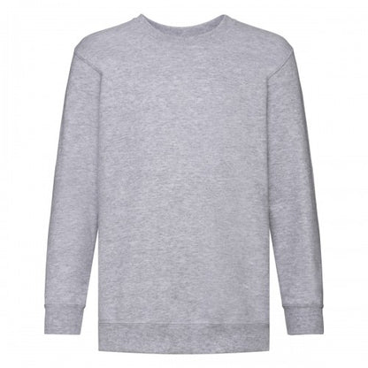 Front - Fruit of the Loom Childrens/Kids Classic Plain Set-in Sweatshirt