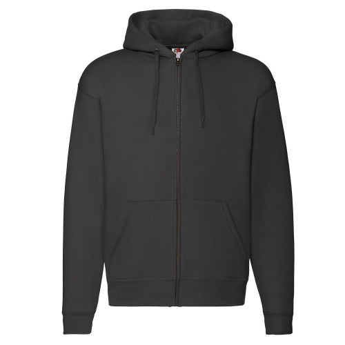 Front - Fruit of the Loom Mens Premium Full Zip Hoodie