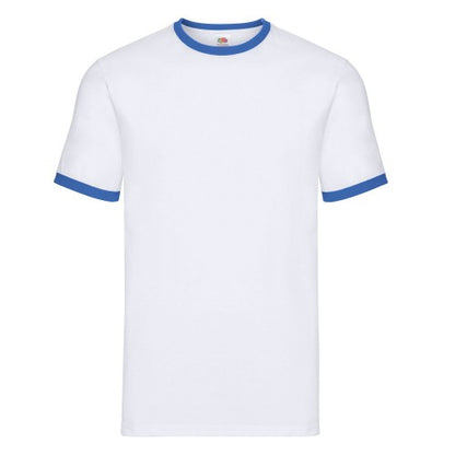 Front - Fruit Of The Loom Mens Ringer T-Shirt
