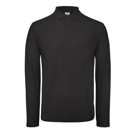 Front - B&C Mens ID.001 Long-Sleeved Polo Shirt