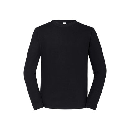 Front - Fruit of the Loom Mens Iconic 195 Premium Ringspun Cotton Long-Sleeved T-Shirt