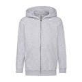 Front - Fruit of the Loom Childrens/Kids Classic Heather Full Zip Hoodie