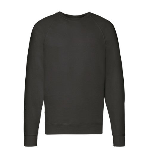 Front - Fruit of the Loom Mens Lightweight Raglan Jumper