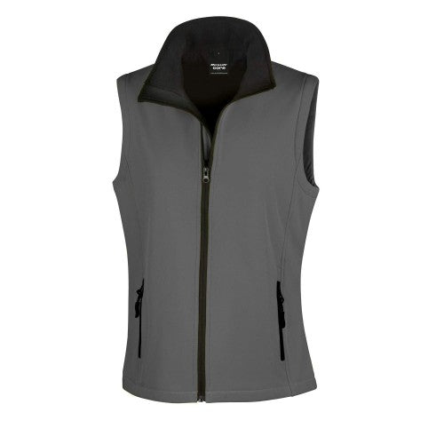 Front - Result Core Womens/Ladies Softshell Printable Gilet