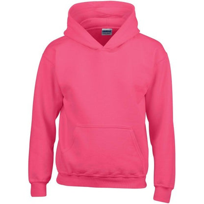 Front - Gildan Heavy Blend Childrens Unisex Hooded Sweatshirt Top / Hoodie