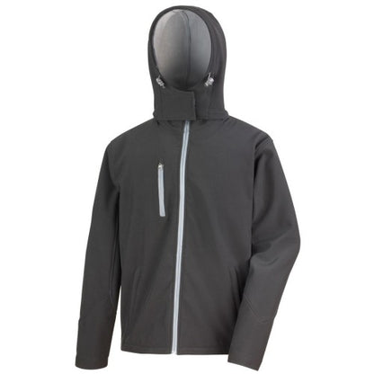 Front - Result Core Mens Lite Hooded Softshell Jacket