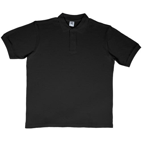 Front - SG Mens Ring-Spun Cotton Short Sleeve Polo Shirt