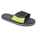 Front - FLOSO Mens Two Tone Touch Fastening Flip Flops