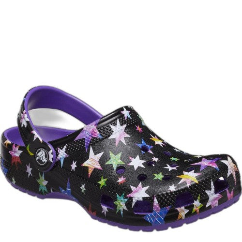Front - Crocs Childrens/Kids Classic Stars Clogs