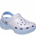Front - Crocs Womens/Ladies Classic Glitter Platform Clogs