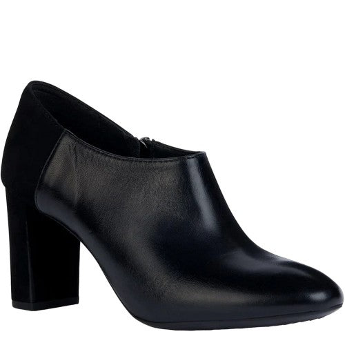 Front - Geox Womens/Ladies Pheby 80 Leather Ankle Boots