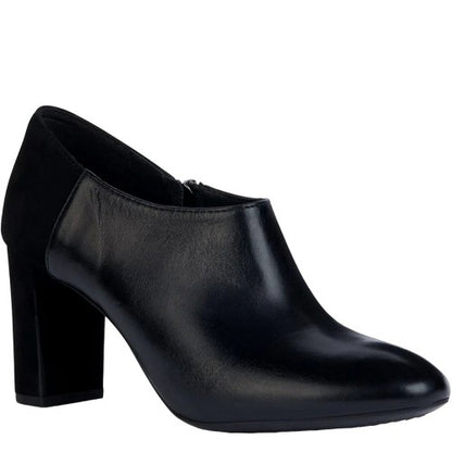 Front - Geox Womens/Ladies Pheby 80 Leather Ankle Boots