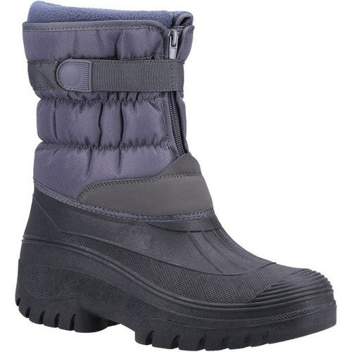 Front - Cotswold Unisex Adult Chase Zip Touch Fastening Snow Boots