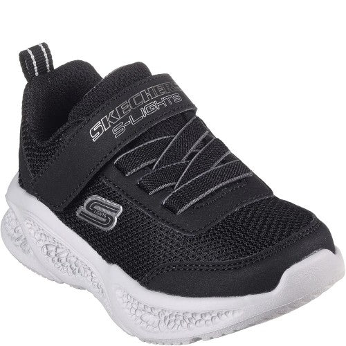 Front - Skechers Boys S-Lights Meteor-Lights Trainers