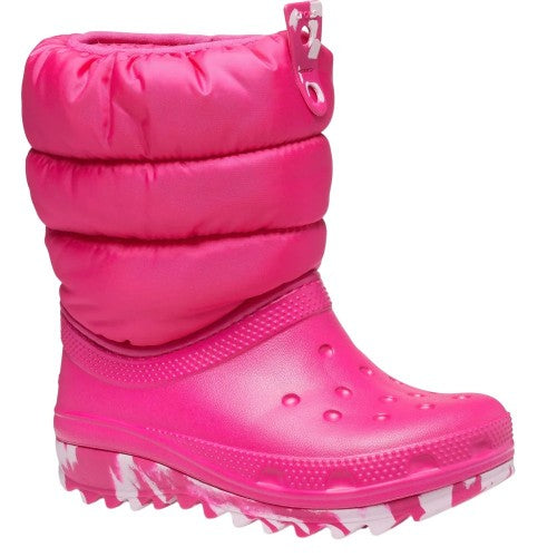 Front - Crocs Childrens/Kids Classic Neo Puff Boots
