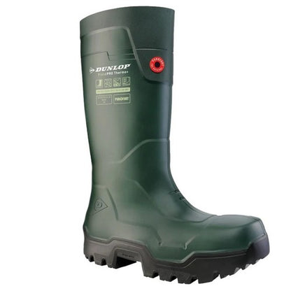 Front - Dunlop Unisex Adult FieldPro Thermo+ Safety Wellington Boots