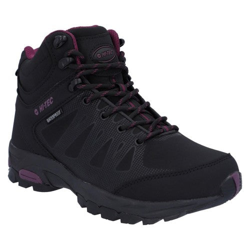 Front - Hi-Tec Womens/Ladies Raven Mid Cut Walking Boots