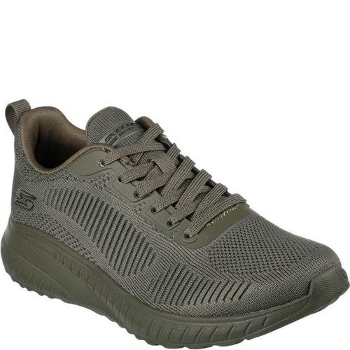 Front - Skechers Womens/Ladies Bob Squad Chaos Face Off Trainers