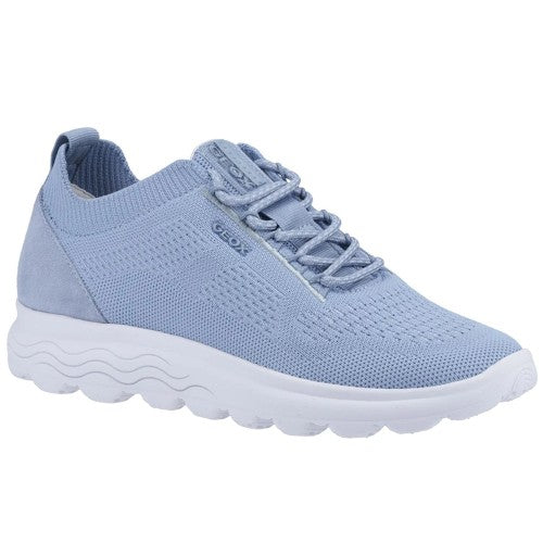 Front - Geox Womens/Ladies Spherica Suede Trainers