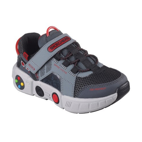 Front - Skechers Boys Game Kicks Gametronix Trainers