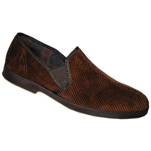 Front - GBS Exeter Mens Twin Gusset Slipper / Mens Slippers